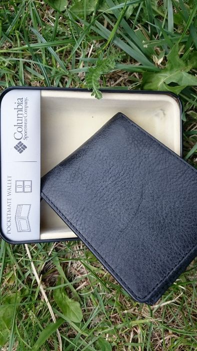 nowy portfel skórzany Columbia - oryginalny prezent dla faceta