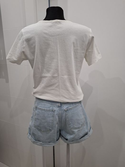 Biała koszulka bluzka Diverse M 100% cotton