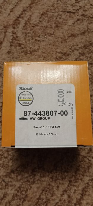 Поршень NURAL 87-443807-00 / Passat 1.8 TFSI 16V / Оригинал
