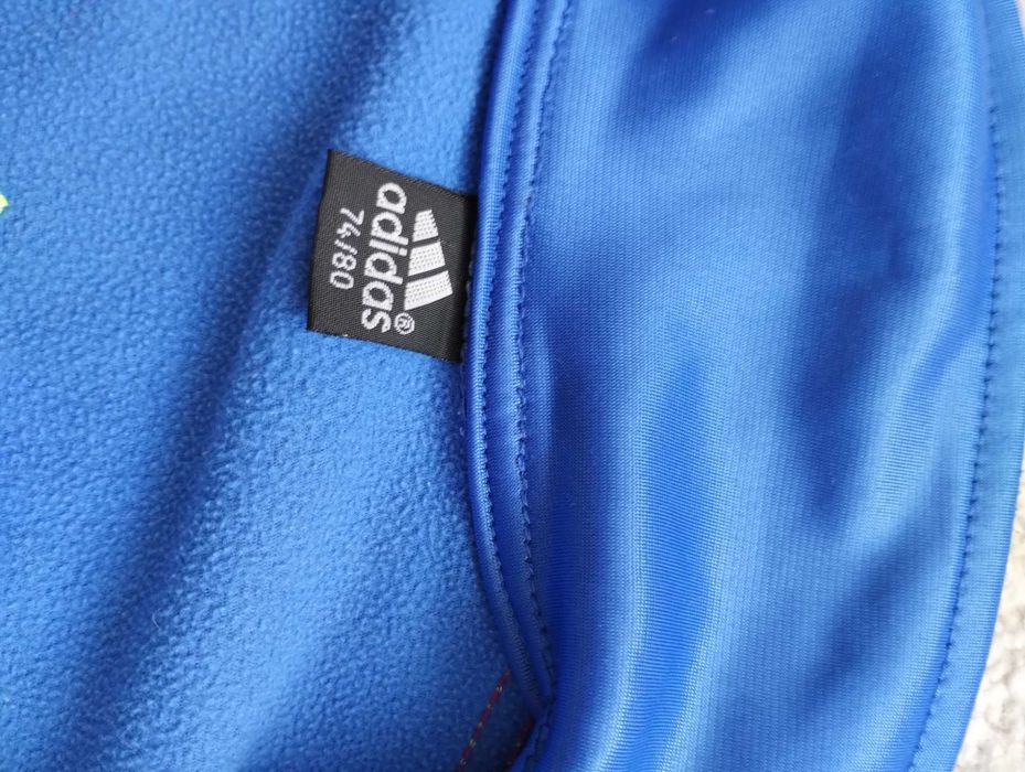 Bluza z kołnierzem adidas 74 80 pasuje na 86 92, 98 i 104