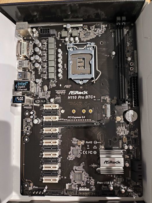 ASRock H110 Pro BTC+ s1151 H110 2DDR4 USB3.0 ATX