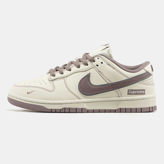 Кросівки Nike SB Dunk Low x Supreme Beige/Lilac premium | Кроссовки Найк чоловічі жіночі