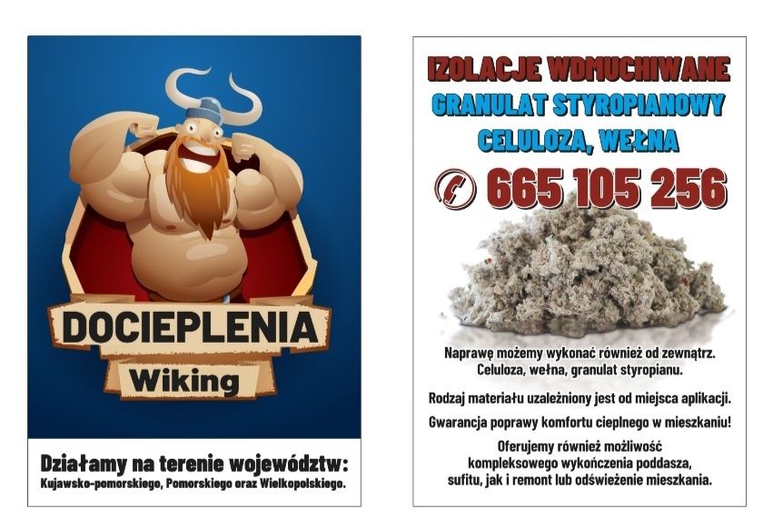 Celuloza, wełna, styropian, docieplenia