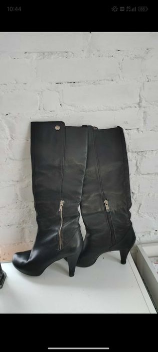 Шкіряні брендові чоботи/сапожки