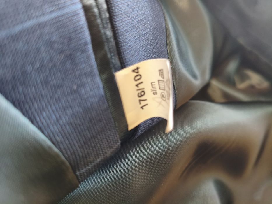 Garnitur Slim 176/104 Granatowy super stan
