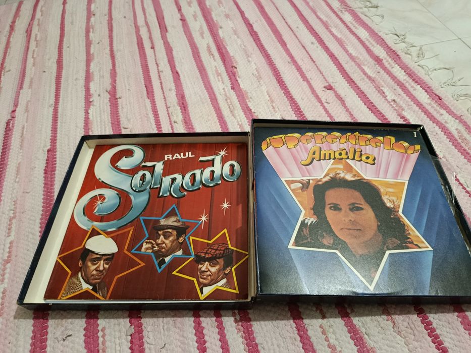 Conjunto 8 Discos Vinil LP Superestrelas Música Portuguesa