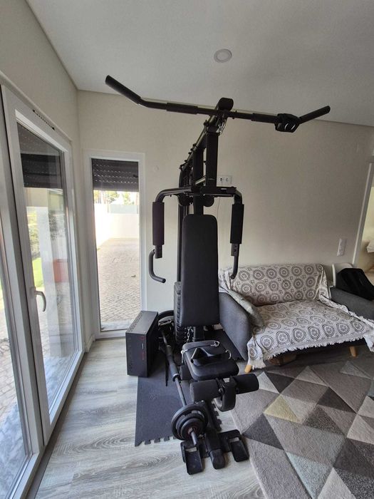 CORENGTH Aparelho de Carga Guiada de Musculação Compacto Home Gym 900