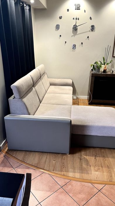 Narożnik rozkładany z funkcją spania