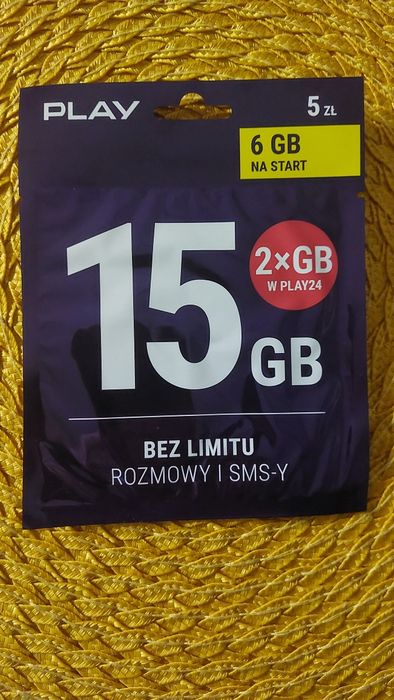 Karta SIM Play BEZ LIMITU Rozmowy i SMS