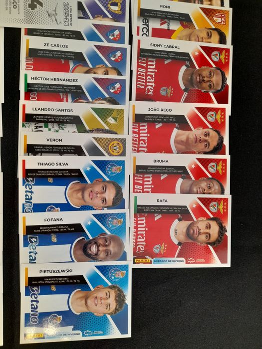 Cromos Mercado Inverno jogadores Liga Portuguesa BETCLIC 2026 Panini