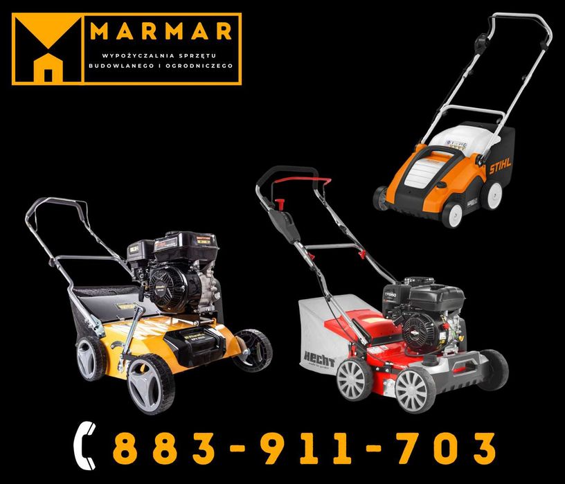Wertykulator, aerator, glebogryzarka, walec, WYNAJEM, WYPOŻYCZALNIA !