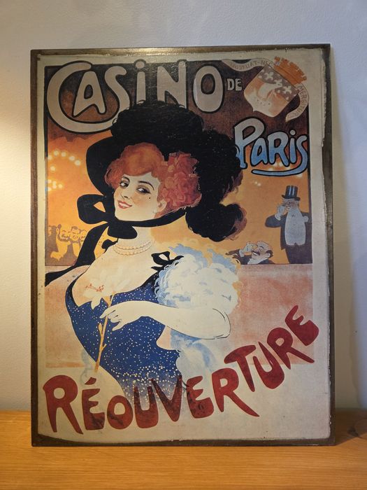 Tabliczka metalowa obraz 35x26,5 rustykalny retro