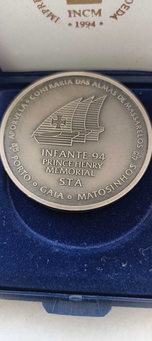 medalha prata coleção colecionador regata infante 94
