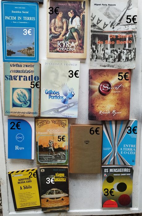 Livros usados sobre diversos assuntos