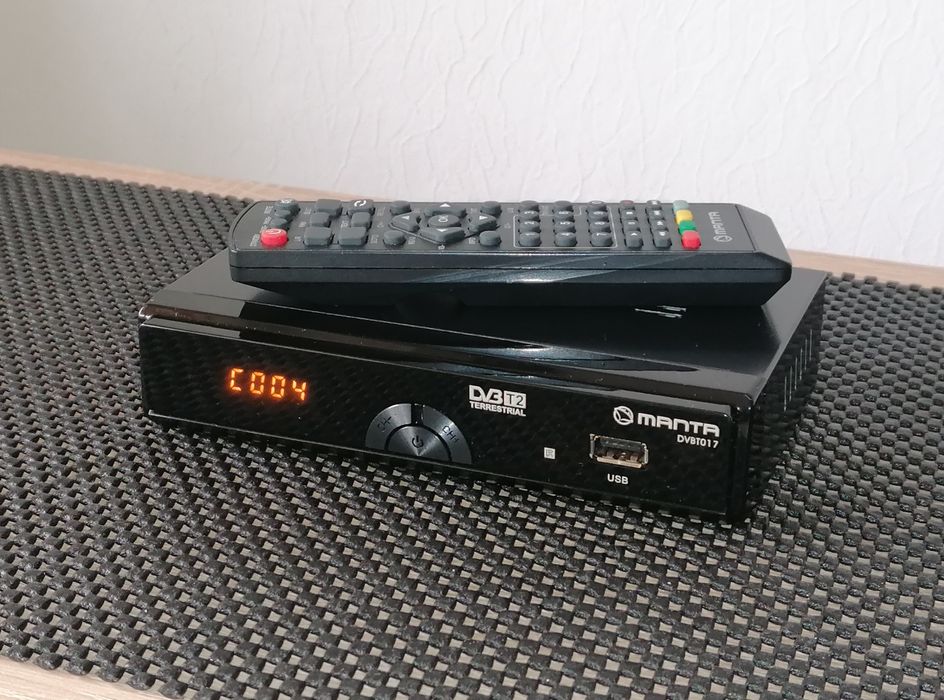 Tuner dekoder dvb-t2 h.265 HEVC  Manta DVBT017 gwarantowany