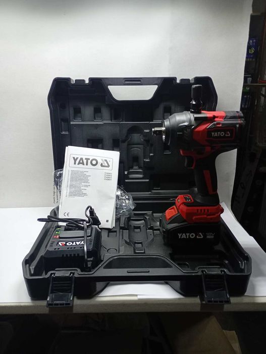 Klucz udarowy, bezszczotkowy YATO YT-828071 18V 1/2" 1200NM Akumulator 4 AH JAK NOWY! Komis Krosno Betleja