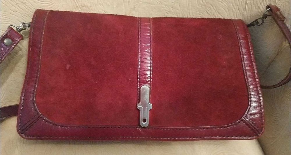 Torebka bordowa, antyk