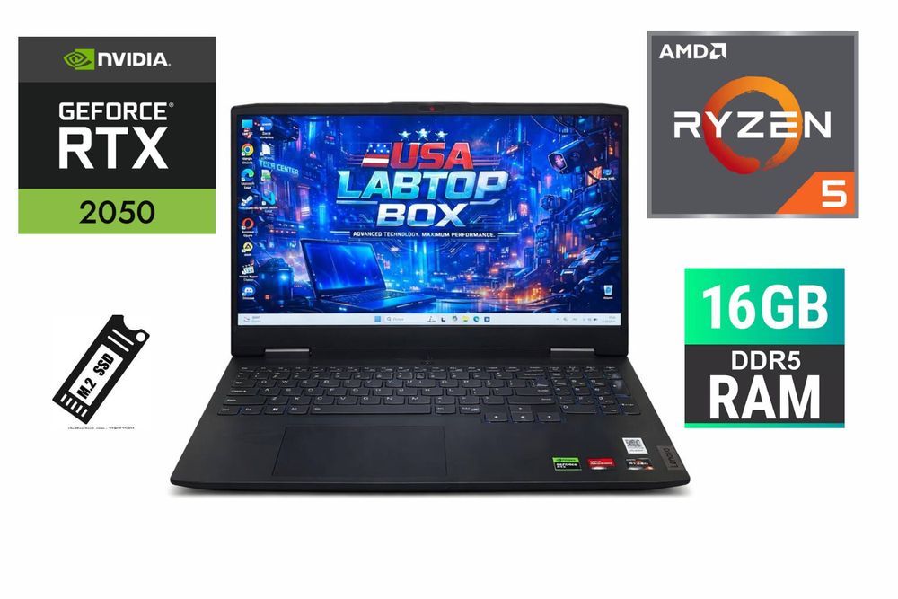 ‼️Ноутбук Lenovo Legion 15.6/120Гц/R5 7535HS/RTX 2050/16GB DDR5