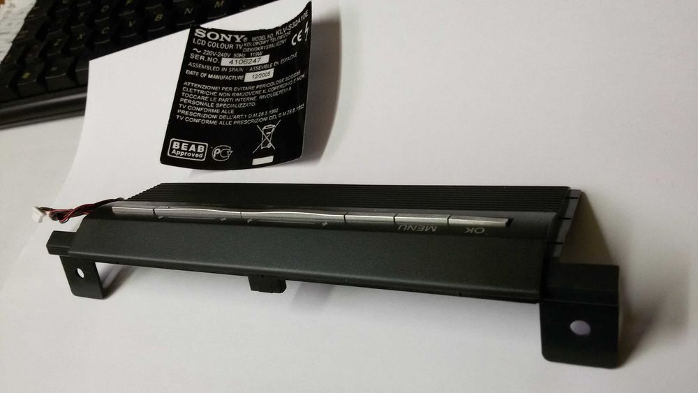botoes de funcoes tv sony kvl-s32a10e etc
