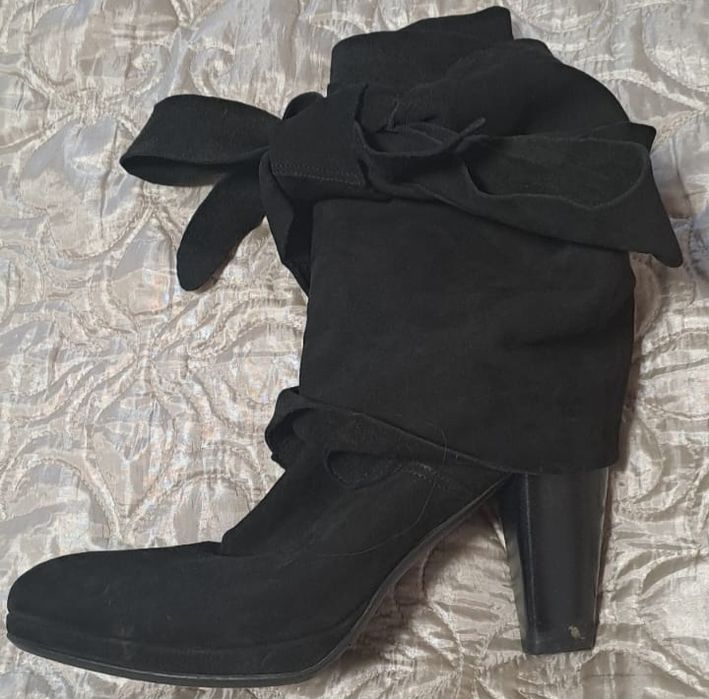 Замша,Donna Carolina,сапоги Италия, спаго 39.5