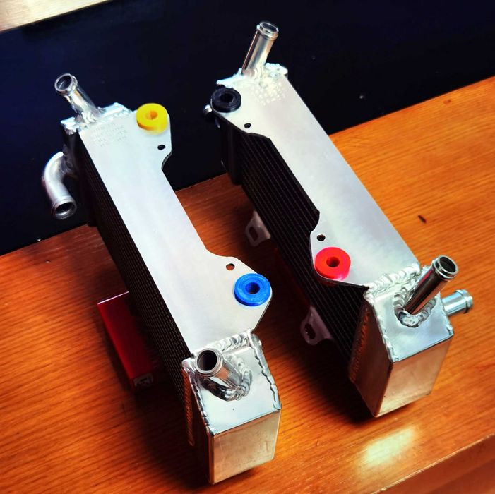 Radiadores Honda CRF250R e CRF250X anos 2004/2009 Alumínio Performance