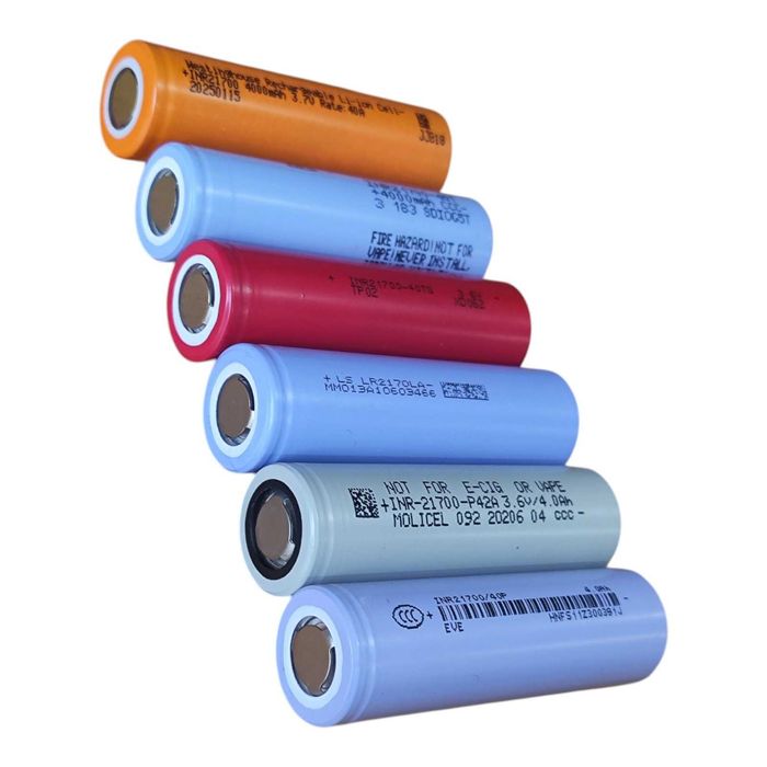 Нові Акумулятори різних виробників 21700 для PowerBank