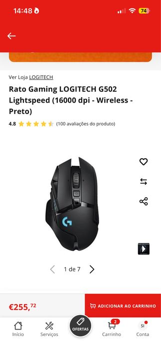 Rato Logitech g502
