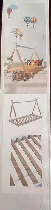 Cama infantil tipi / montessoriana em madeira — nova, selada