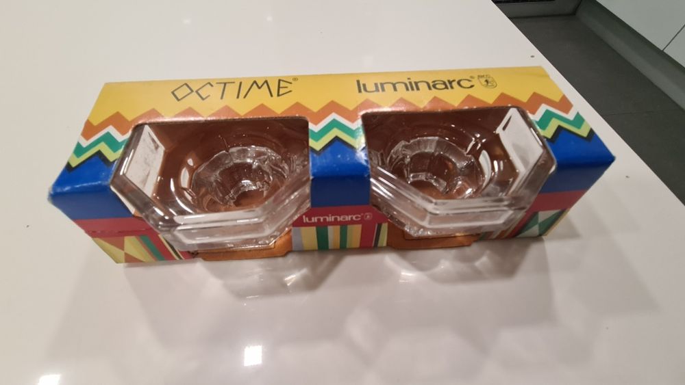 Dois castiçais para velas em vidro Octime Luminarc