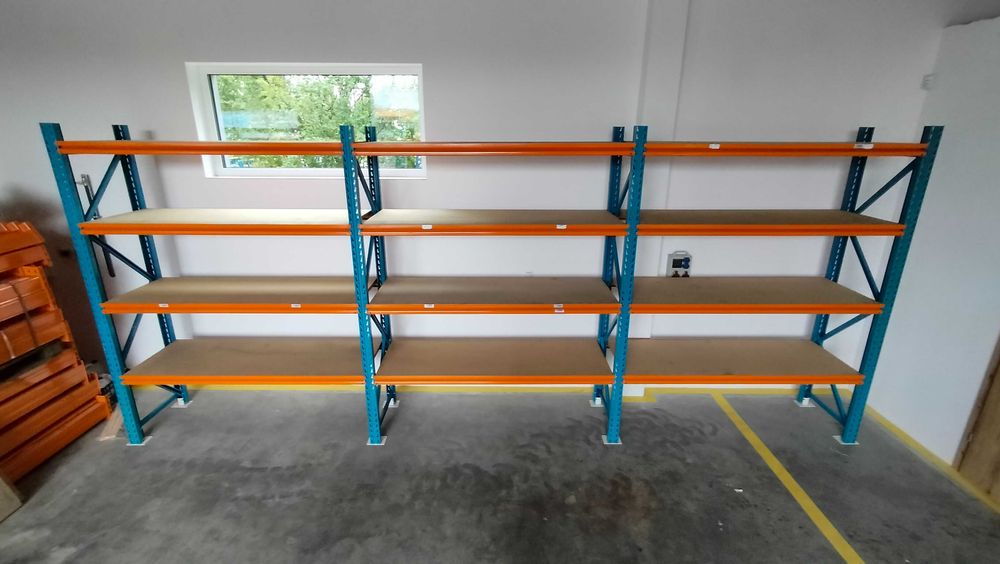 Regał magazynowy półkowy H270cm x 80cm trwały trawers 190cm 4 półki