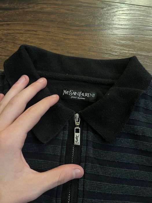 YSL Yves Saint Laurent 1/3 zip, męski, M