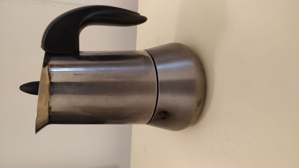 Máquina de café em aço inoxidável