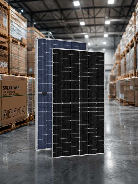 Panel fotowoltaiczny 595W bifacjalny DMEGC srebrna rama bifacjalny okazja premium