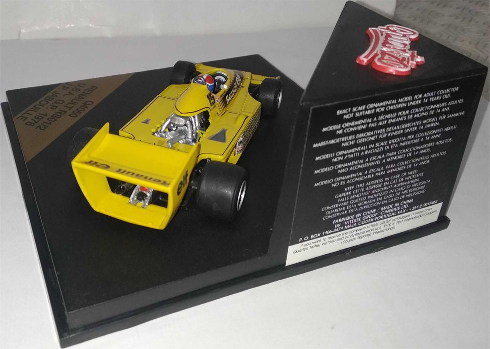 Quartzo - Renault RS01/2 -4º GP dos E.U.A. 1978- Jean-Pierre Jabouille