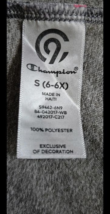 Paczka set 6lat girs usa leginsy szorty tshirt chempion