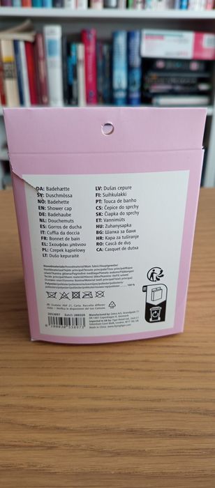 różowo-fioletowy czepek kąpielowy pod prysznic Tiger