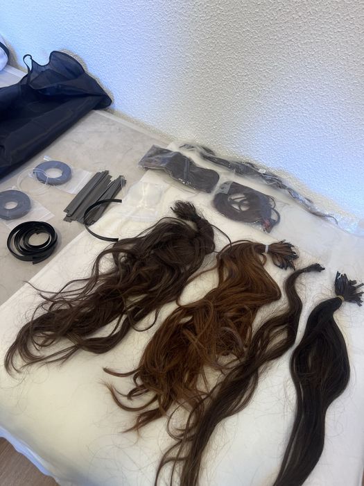 Material extensoes de cabelo