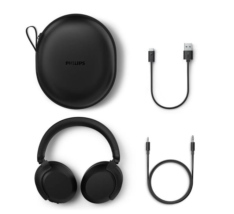 Słuchawki nauszne PHILIPS TAH8000EBK/00 ANC Czarny, jak nowy