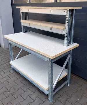 Stół warsztatowy 150x70cm ocynkowany, dostawa GRATIS w całej Polsce