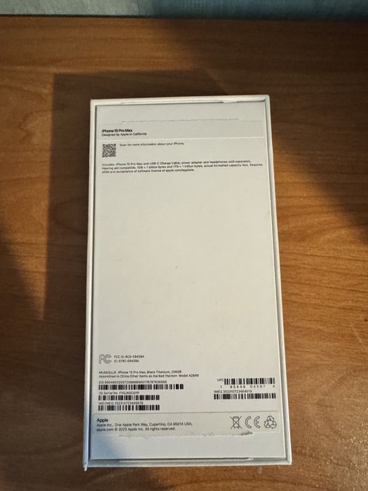 Iphone 15 pro max 256 GB Black
