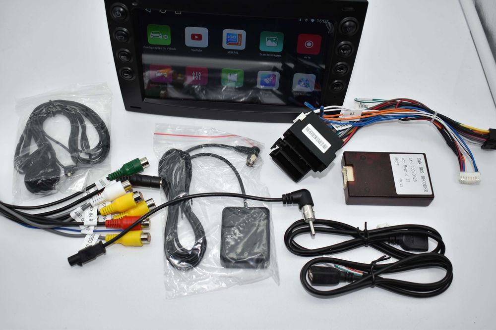 Auto Rádio 2 DIN Android para Renault Megane 2 Carplay e Android Auto