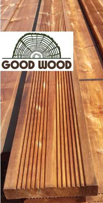 Deski tarasowe 27x144 mm IMPREGNOWANE deska na taras DREWNO Z PÓŁNOCY