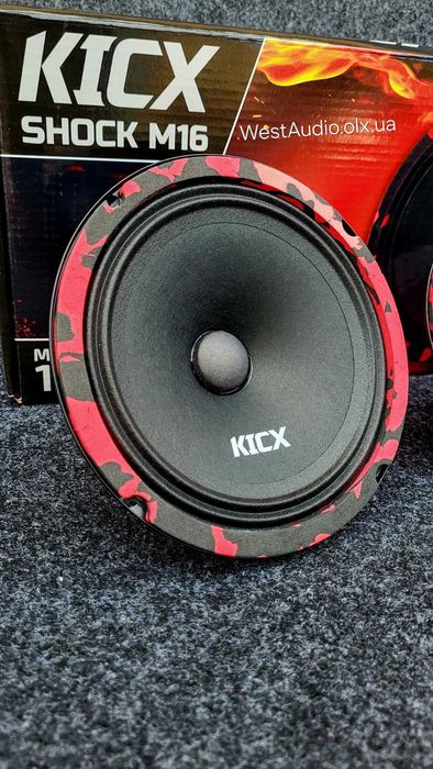 16см НОВИНКА Kicx Shock M16, 130Вт,динаміки в авто, колонки: 1 350