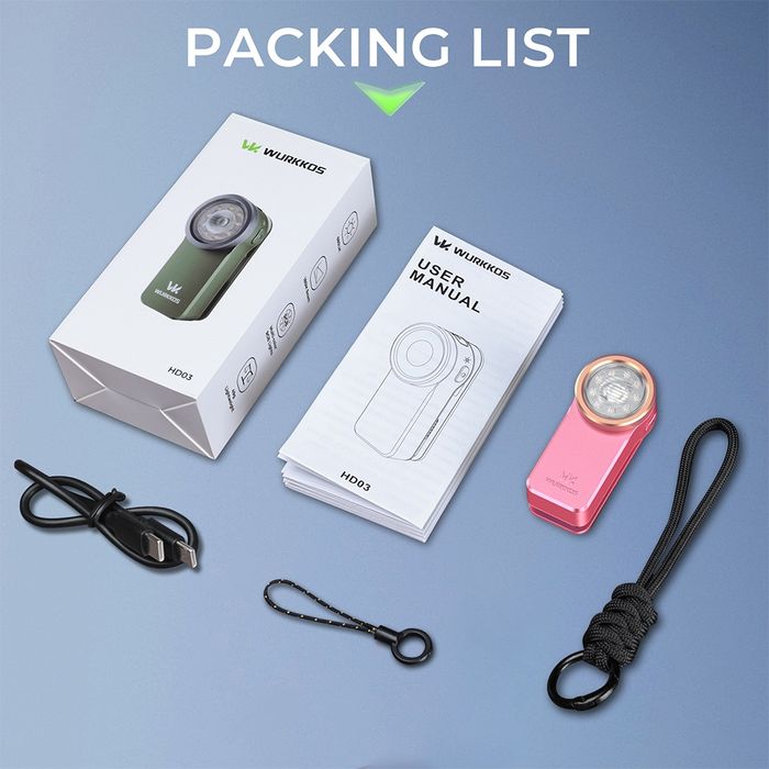 Ліхтар кліпса wurkkos hd03. Pink valentine's version.