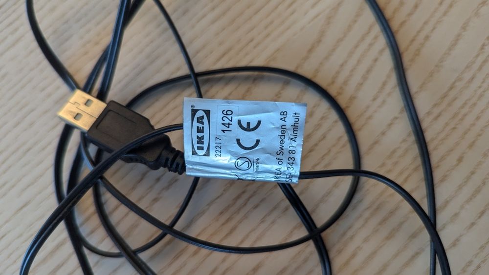 Candeeiro secretária IKEA LED USB