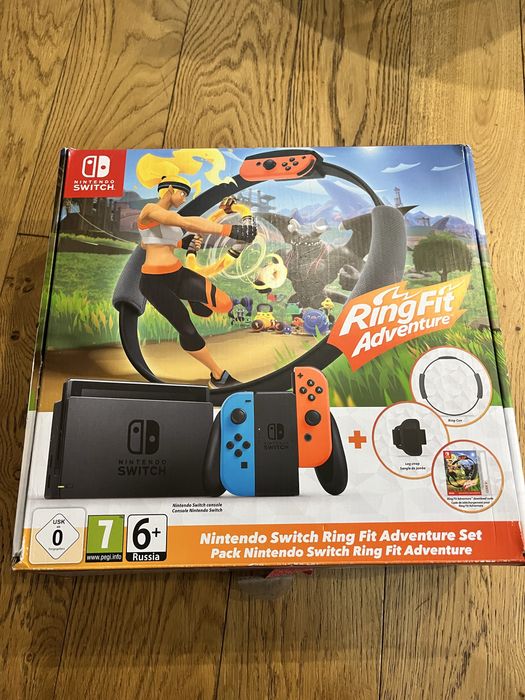 Nintendo Switch + Ring Fit Adventure + 2 gry – gotowy zestaw!