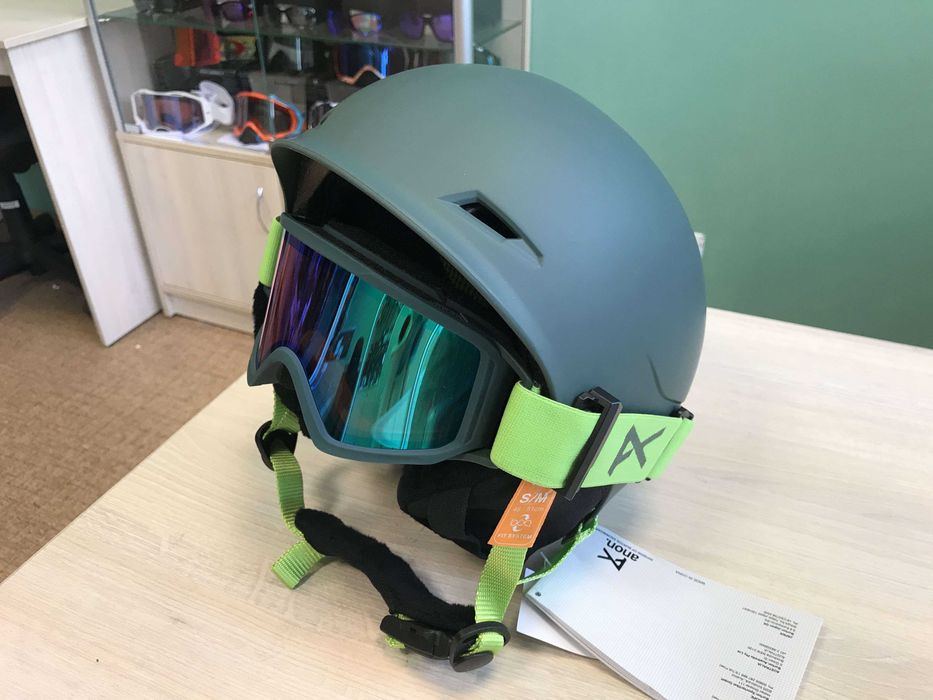 Шлем шолом гірськолижний з маскою Anon Define S/M 48-51см