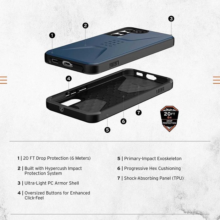 Чохол SAMSUNG S22 plus UAG Civilian чехол