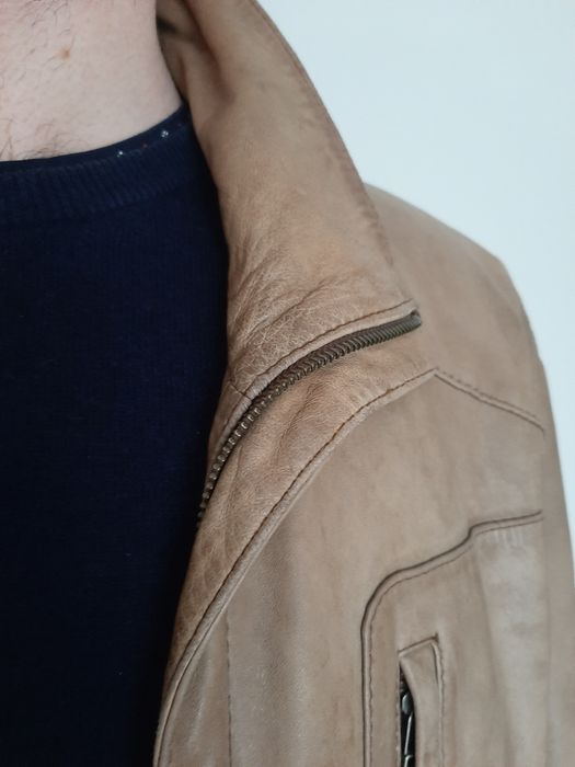 Kurtka skórzana męska, rozmiar L firmy Ochnik