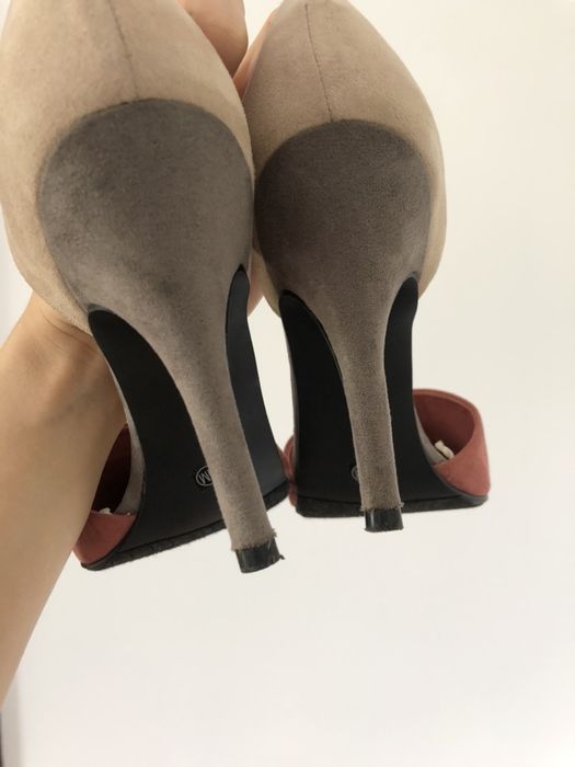 Wysokie buty szpilki nude Chinese Laundry